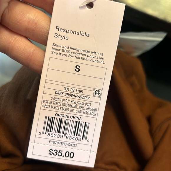 NWT Wild Fable brown jumpsuit size small - Picture 8 of 8